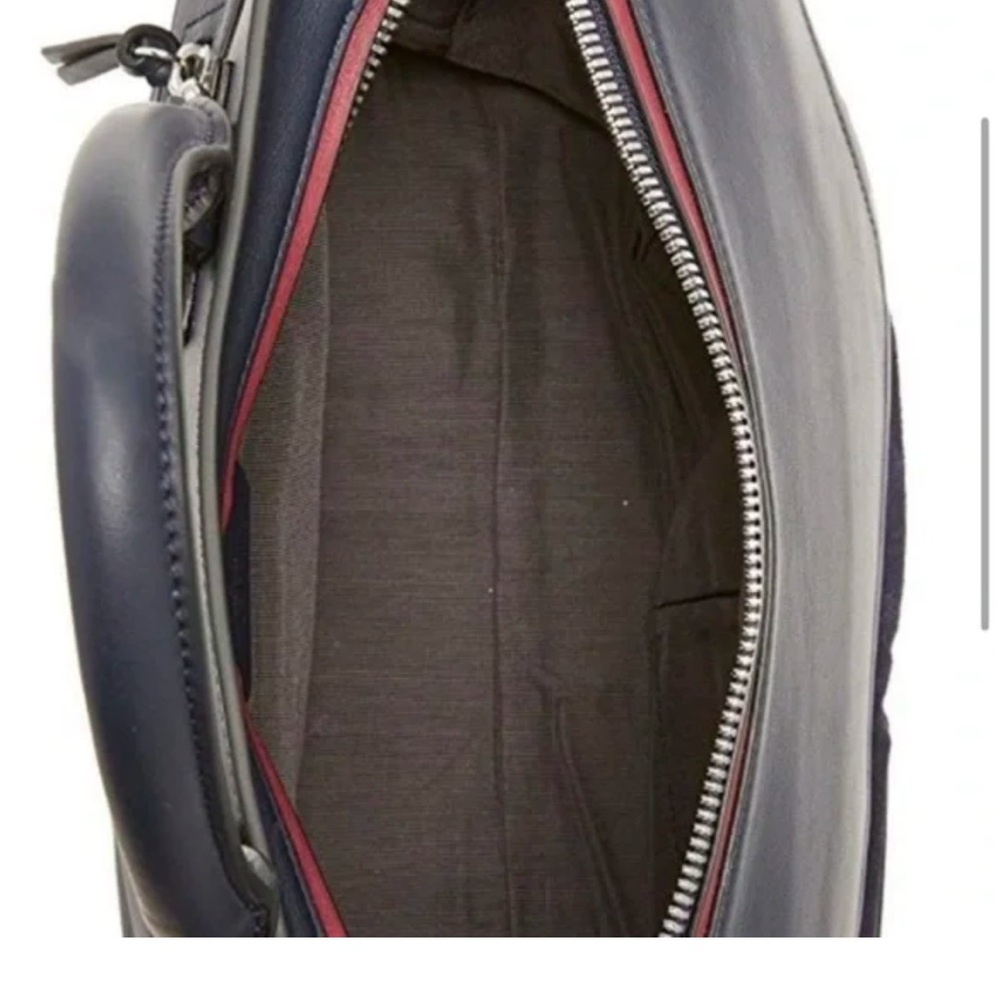 Rag & Bone Small Navy Leather Pilot Satchel, new - Picture 4 of 15
